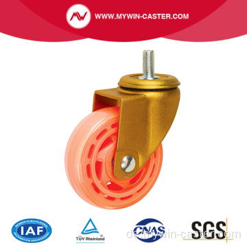 Transparenter Nylon Wheel Thread Stem Caster